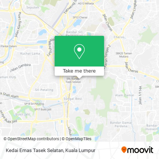 Kedai Emas Tasek Selatan map