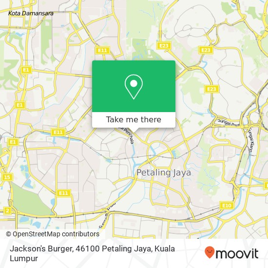 Jackson's Burger, 46100 Petaling Jaya map