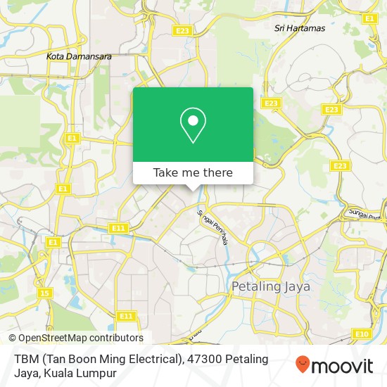 TBM (Tan Boon Ming Electrical), 47300 Petaling Jaya map