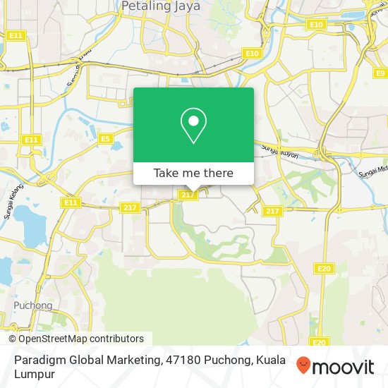 Paradigm Global Marketing, 47180 Puchong map