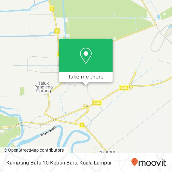 Kampung Batu 10 Kebun Baru map