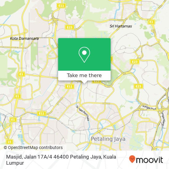 Masjid, Jalan 17A / 4 46400 Petaling Jaya map
