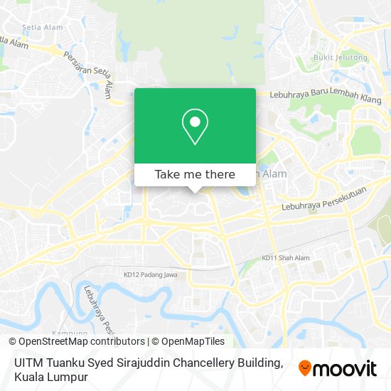 UITM Tuanku Syed Sirajuddin Chancellery Building map