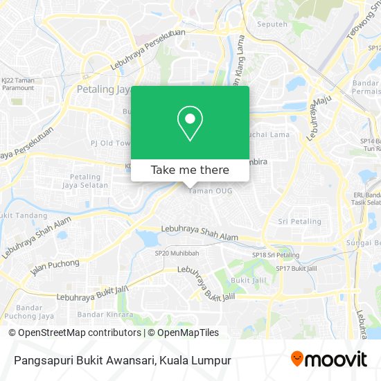 Pangsapuri Bukit Awansari map