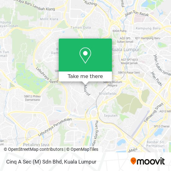 Cinq A Sec (M) Sdn Bhd map
