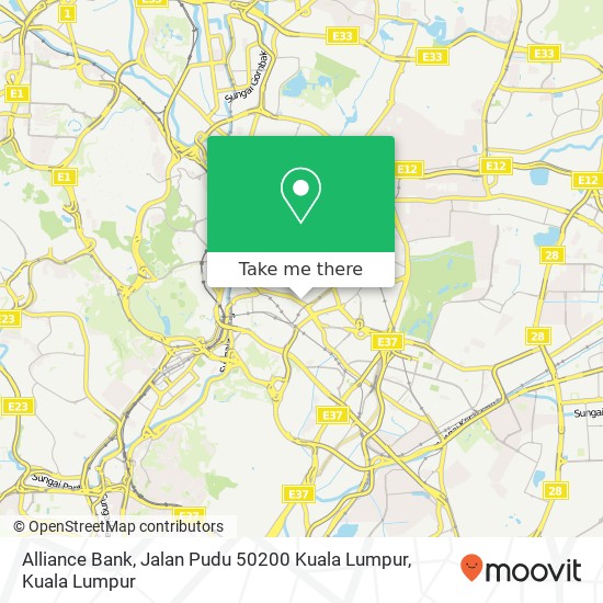 Alliance Bank, Jalan Pudu 50200 Kuala Lumpur map