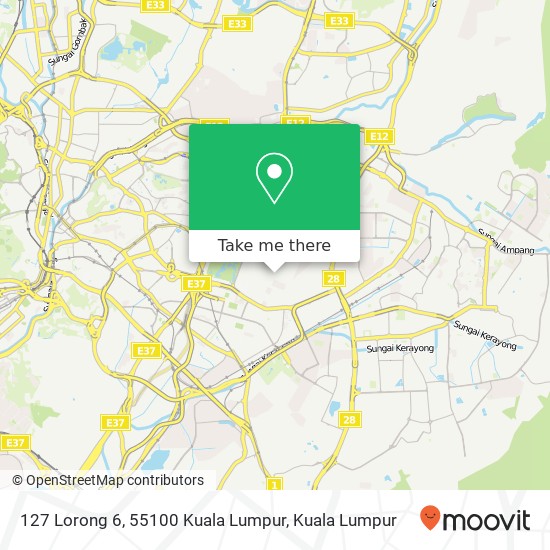 127 Lorong 6, 55100 Kuala Lumpur map