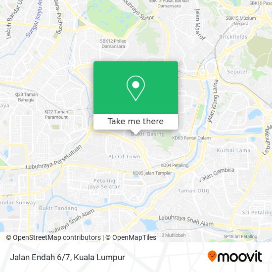 Jalan Endah 6/7 map