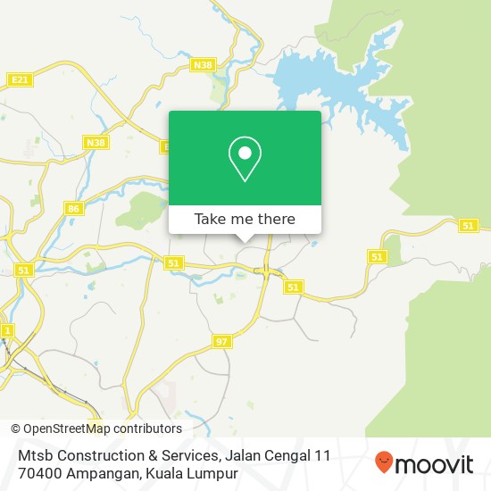 Mtsb Construction & Services, Jalan Cengal 11 70400 Ampangan map