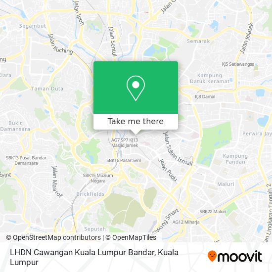 Cara ke LHDN Cawangan Kuala Lumpur Bandar di Kuala Lumpur 