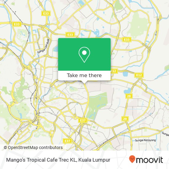 Mango's Tropical Cafe Trec KL map