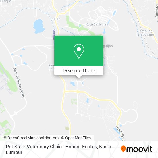 Peta Pet Starz Veterinary Clinic - Bandar Enstek