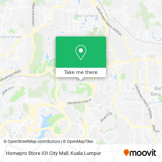 Homepro Store IOI City Mall map