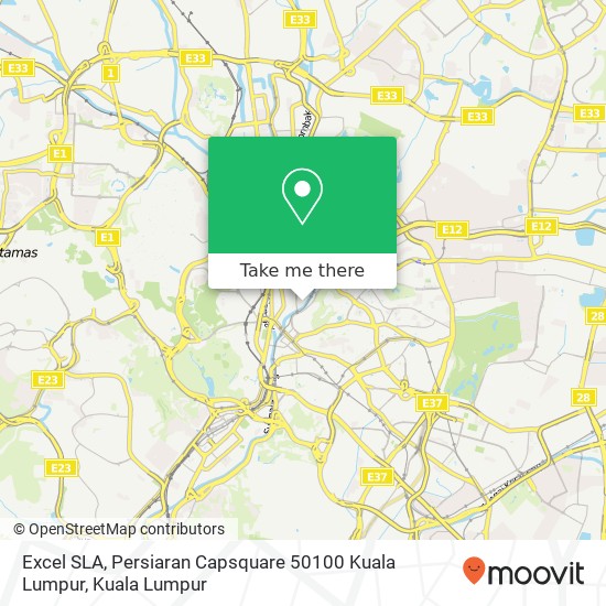 Excel SLA, Persiaran Capsquare 50100 Kuala Lumpur map