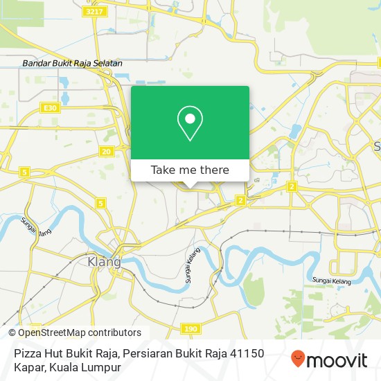 Pizza Hut Bukit Raja, Persiaran Bukit Raja 41150 Kapar map