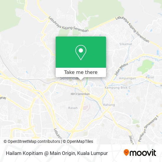 Hailam Kopitiam @ Main Origin map