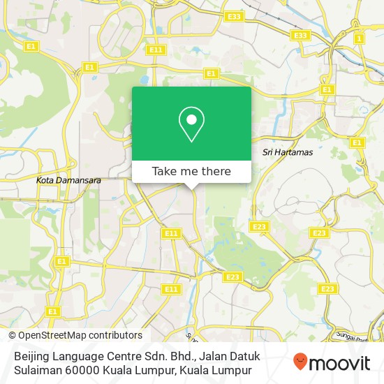 Beijing Language Centre Sdn. Bhd., Jalan Datuk Sulaiman 60000 Kuala Lumpur map