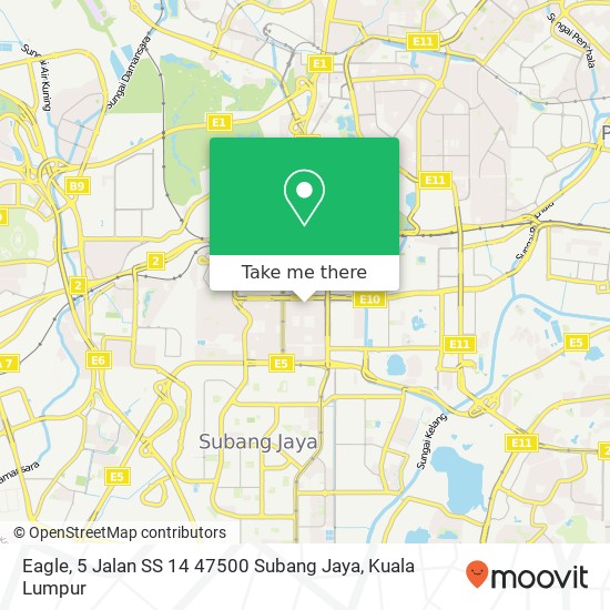 Peta Eagle, 5 Jalan SS 14 47500 Subang Jaya