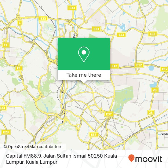 Capital FM88.9, Jalan Sultan Ismail 50250 Kuala Lumpur map