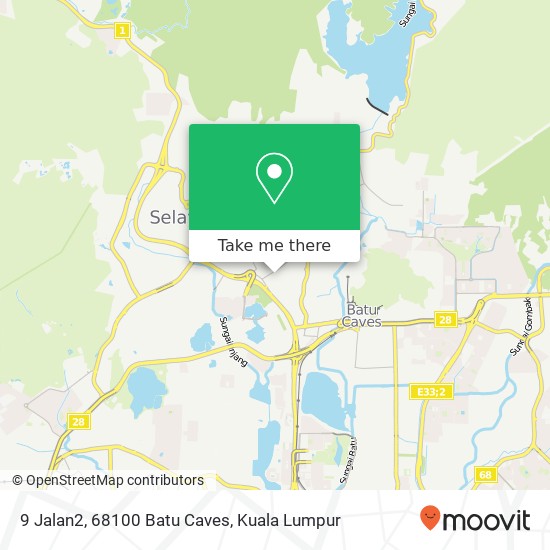 Peta 9 Jalan2, 68100 Batu Caves