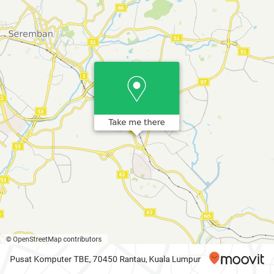 Pusat Komputer TBE, 70450 Rantau map