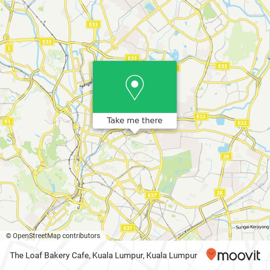 Peta The Loaf Bakery Cafe, Kuala Lumpur