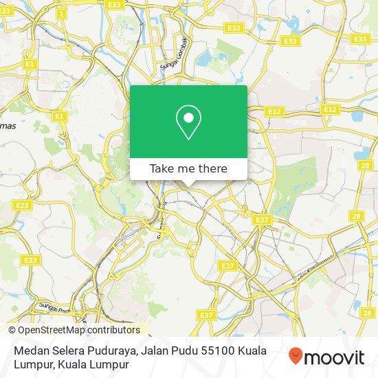 Medan Selera Puduraya, Jalan Pudu 55100 Kuala Lumpur map