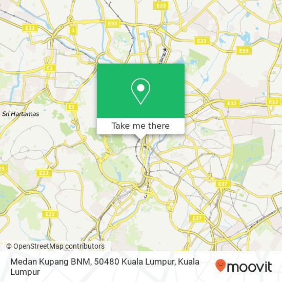 Peta Medan Kupang BNM, 50480 Kuala Lumpur