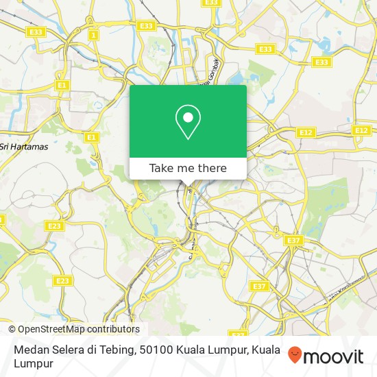 Medan Selera di Tebing, 50100 Kuala Lumpur map