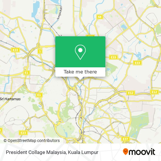 President Collage Malaysia map