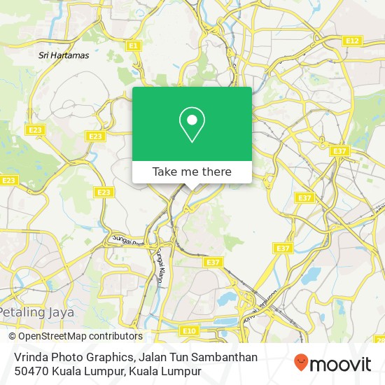 Vrinda Photo Graphics, Jalan Tun Sambanthan 50470 Kuala Lumpur map