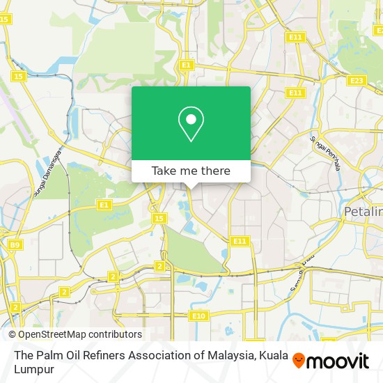 The Palm Oil Refiners Association of Malaysia map