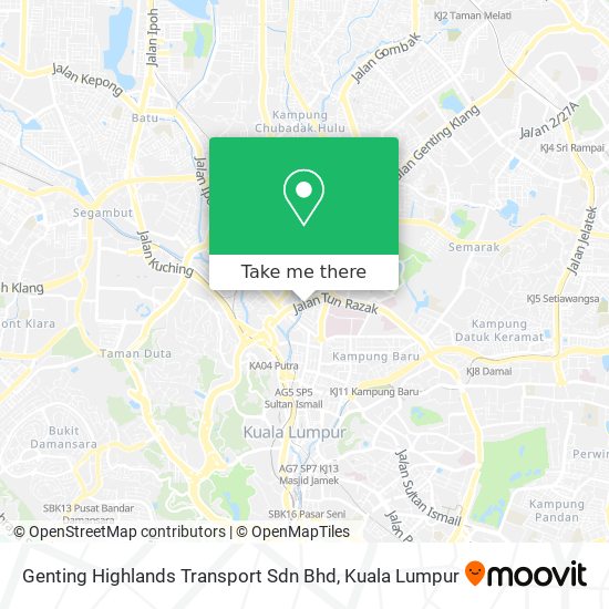 Genting Highlands Transport Sdn Bhd map