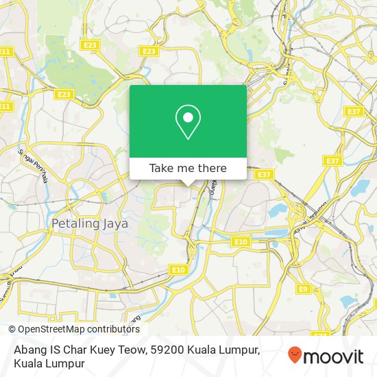 Peta Abang IS Char Kuey Teow, 59200 Kuala Lumpur