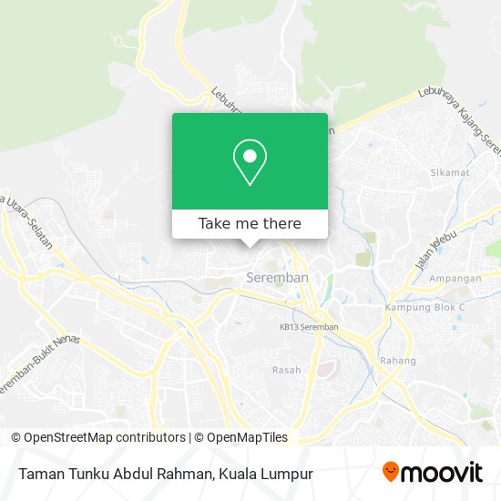 Taman Tunku Abdul Rahman map