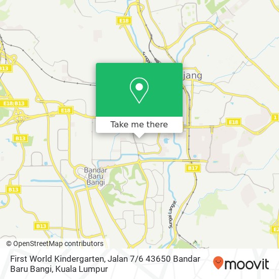 First World Kindergarten, Jalan 7 / 6 43650 Bandar Baru Bangi map