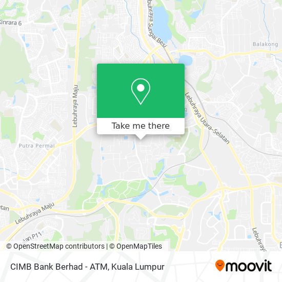 CIMB Bank Berhad - ATM map