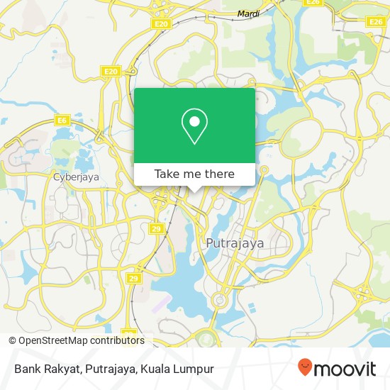 Bank Rakyat, Putrajaya map