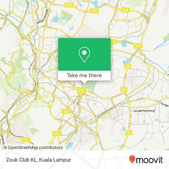 Zouk Club KL map