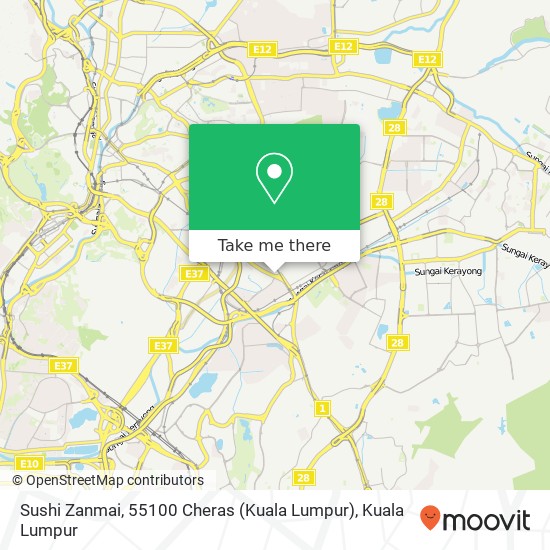 Peta Sushi Zanmai, 55100 Cheras (Kuala Lumpur)