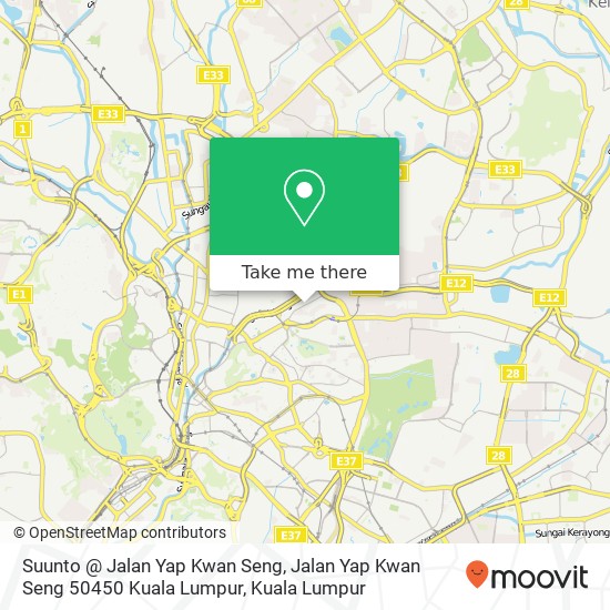 Suunto @ Jalan Yap Kwan Seng, Jalan Yap Kwan Seng 50450 Kuala Lumpur map