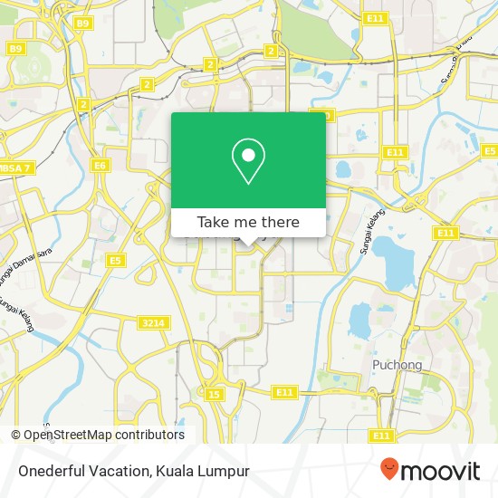 Onederful Vacation map