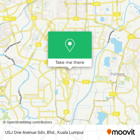 USJ One Avenue Sdn. Bhd. map