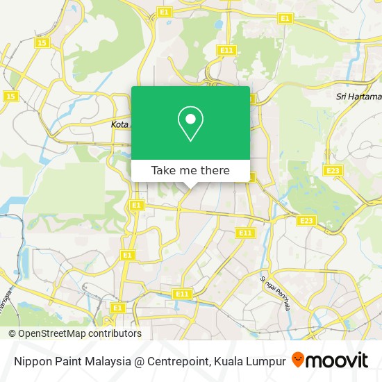 Nippon Paint Malaysia @ Centrepoint map