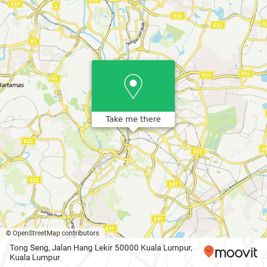 Tong Seng, Jalan Hang Lekir 50000 Kuala Lumpur map