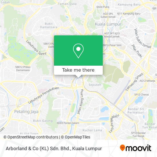 Arborland & Co (KL) Sdn. Bhd. map