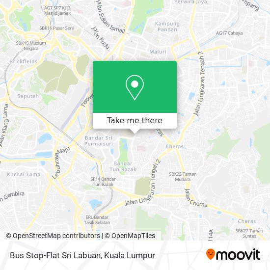 Bus Stop-Flat Sri Labuan map