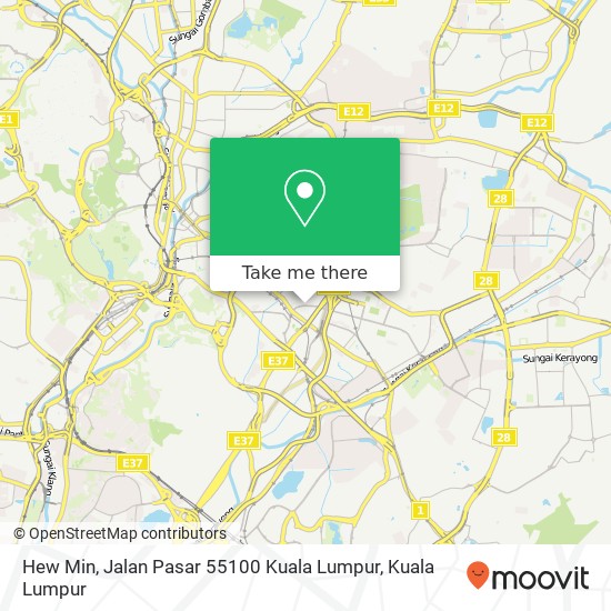 Hew Min, Jalan Pasar 55100 Kuala Lumpur map