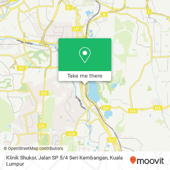 Klinik Shukor, Jalan SP 5 / 4 Seri Kembangan map