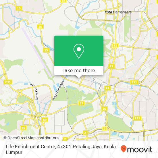 Life Enrichment Centre, 47301 Petaling Jaya map
